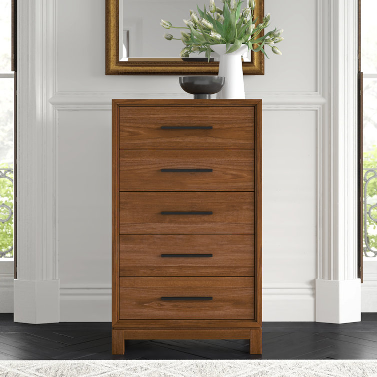 Wrightia 5 Drawer Dresser Color Honey Maple